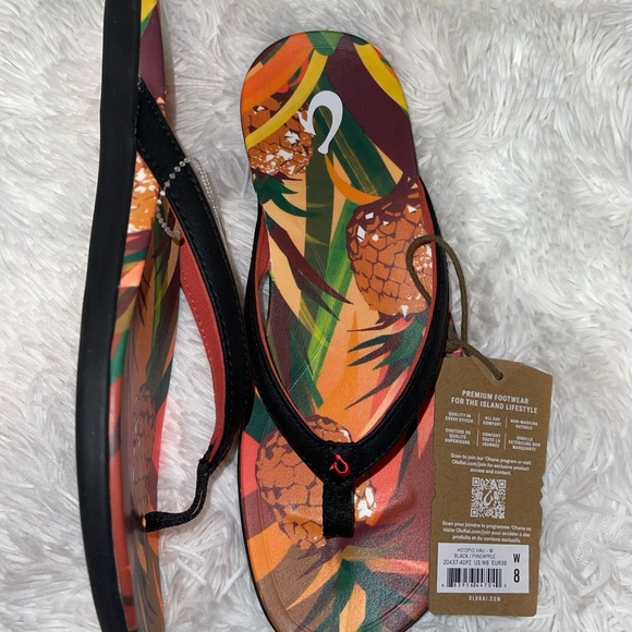Olukai Ho’Opio Leather Sandals Flip Flops - Picture 2 of 4